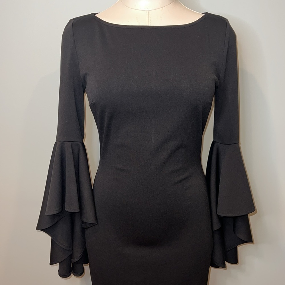 Women’s Black Bodycon Dress - Picture 3 of 9